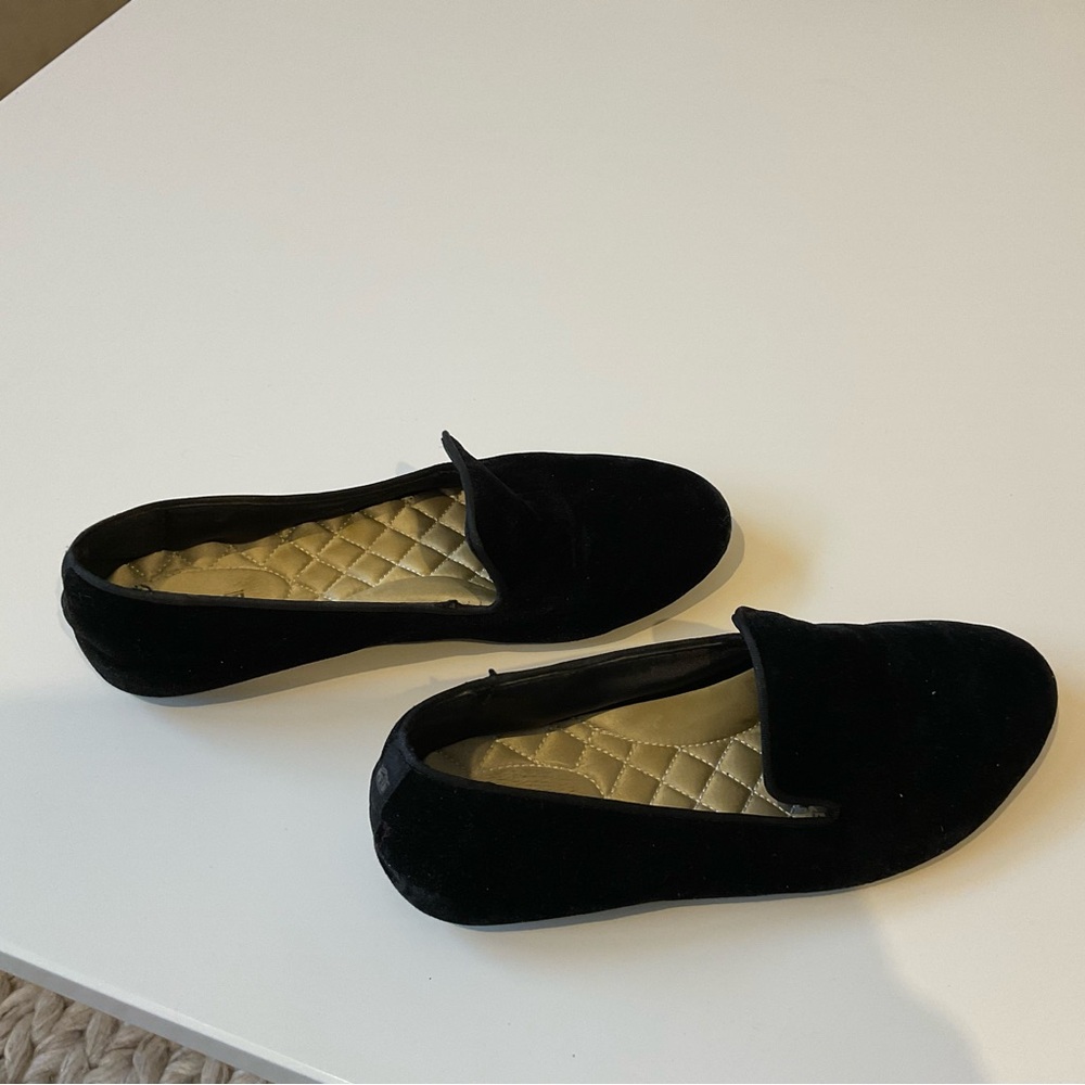 Birdies Black Velvet Flats